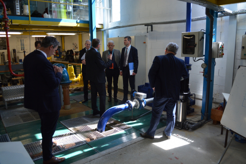 Inauguration des installations de l'OIEau - Atelier/Parcours libre du hall technique du centre de formations