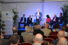 Inauguration des installations de l&#039;OIEau - Pascal BERTEAUD, Président de l&#039;OIEau, lors du discours inaugural